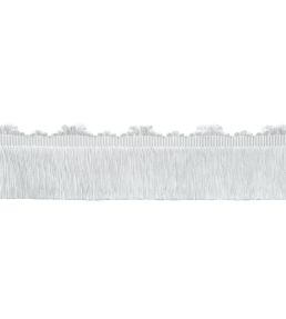 Delicat Silk Cut Fringe Trimming by Samuel & Sons White