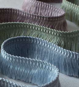 Delicat Silk Moss Fringe Trimming by Samuel & Sons Honeydew