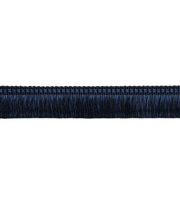 Delicat Silk Moss Fringe Trimming by Samuel & Sons Navy
