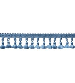 Delicat Silk Tassel Fringe Trimming by Samuel & Sons French Blue