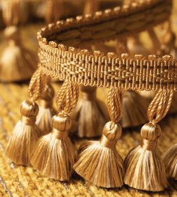 Delicat Silk Tassel Fringe Trimming by Samuel & Sons Gold