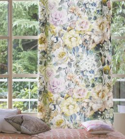 Grandiflora Rose Fabric by Designers Guild Dusk