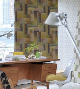 Parterre Geo Fabric by Designers Guild Turmeric