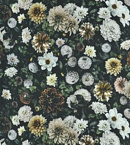 Dahlia Noir Fabric by Designers Guild Slate