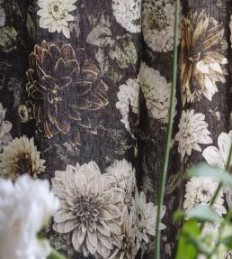 Dahlia Noir Fabric by Designers Guild Slate