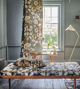 Dahlia Noir Fabric by Designers Guild Slate