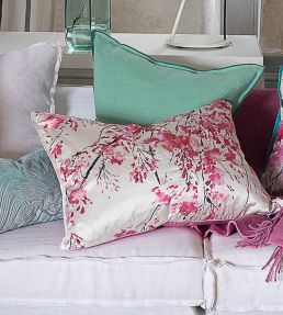 Plum Blossom Fabric by Designers Guild Graphite