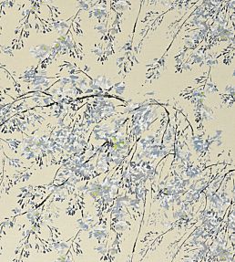 Plum Blossom Fabric by Designers Guild Graphite