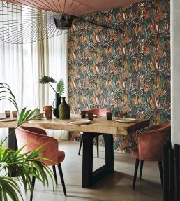 Desirade Wallpaper by Casamance Blanc/Kaki