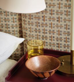 Dex Fabric by Jane Churchill Tomato