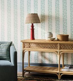 Dita Wallpaper by Jane Churchill Aqua