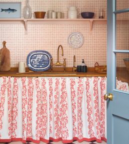 Dita Fabric by Jane Churchill Red
