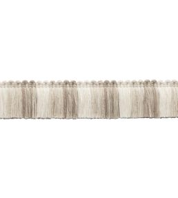 Dorset Blocked Brush Fringe Trimming by Samuel & Sons Oyster