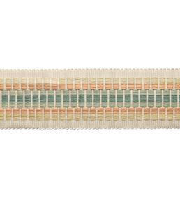 Dorset Striped Border Trimming by Samuel & Sons Aquamarine