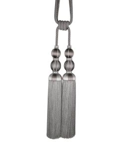 Double Tassel Tieback Trimming by Houles Graphite