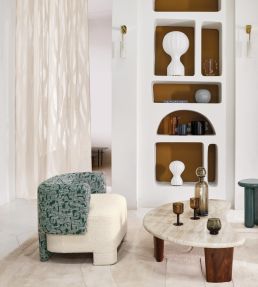 Douce Folie Fabric by Casamance Terre fumee
