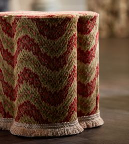 Dragon Flamestitch Fabric by Zoffany Charcoal