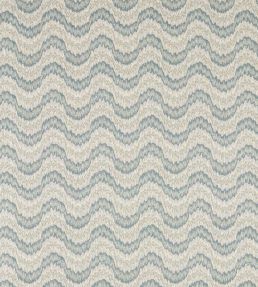 Dragon Flamestitch Fabric by Zoffany Blue Stone