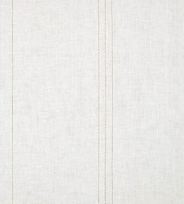 Drawn Thread Hem Stitch Rows Fabric by Volga Linen Ivory White