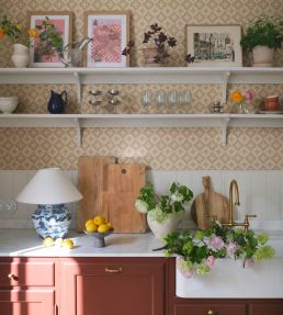 Edvin Wallpaper by Sandberg Terracotta
