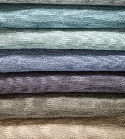 Eldon Linen Fabric by GP & J Baker Teal
