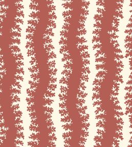 Elkhorn Stripe Wallpaper by Josephine Munsey Red Toppings/Clarke White