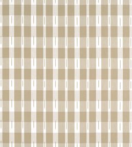Ellastone Check Fabric by Thibaut Beige
