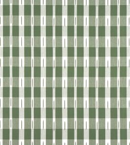 Ellastone Check Fabric by Thibaut Green