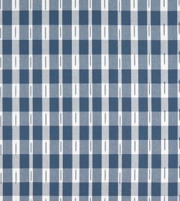 Ellastone Check Fabric by Thibaut Navy