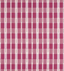 Ellastone Check Fabric by Thibaut Raspberry