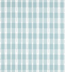 Ellastone Check Fabric by Thibaut Seaglass