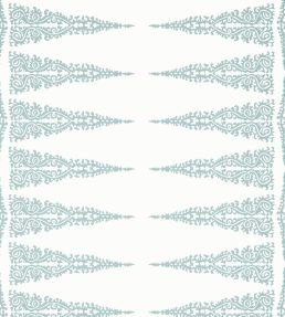 Ellery Stripe Wallpaper by Anna French Robin's Egg on White