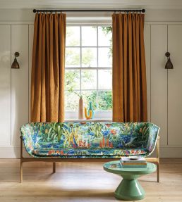 Elysium Velvet Fabric by Osborne & Little Cobalt
