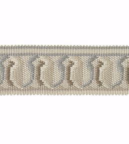 Embroidered Braid 30mm Trimming by Houles Blue Glacier