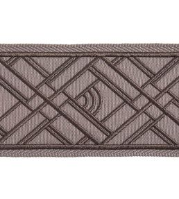 Embroidered Braid 75mm Trimming by Houles Graphite