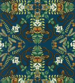 Emerald Forest Wallpaper by Clarke & Clarke Midnight