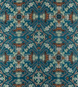 Emerald Forest Jacquard Fabric by Clarke & Clarke Midnight