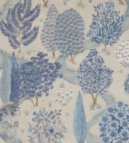 Enchanted Wood Fabric in Lapis by Liberty | Jane Clayton
