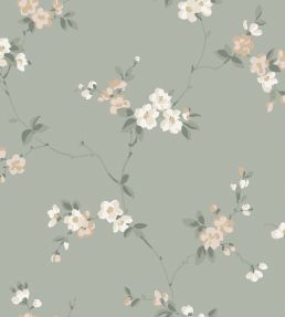 Engla Wallpaper by Sandberg Sage Green