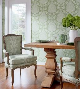 Ensbury Fern Fabric by Anna French Blue