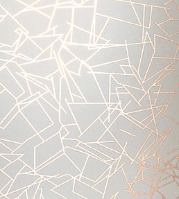 Angles Wallpaper by Erica Wakerly Copper-Rose/White