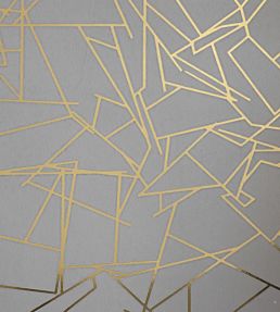Angles Wallpaper by Erica Wakerly Gold/Zinc Grey