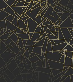 Angles Wallpaper by Erica Wakerly Gold/Black