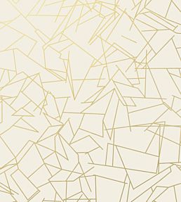 Angles Wallpaper by Erica Wakerly Gold/Cream