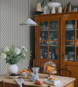 Erik Wallpaper by Sandberg Indigo Blue