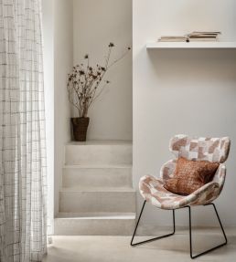Espen Fabric by Clarke & Clarke Rust