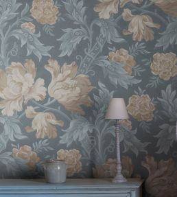 Esther Mural by Sandberg Misty Blue