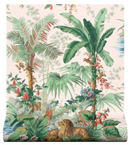 Exotic Kingdom Wallpaper by Warner House Blush