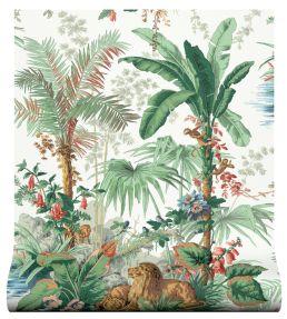Exotic Kingdom Wallpaper by Warner House Ivory