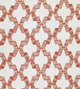 Fable Trellis Fabric by Jim Thompson No.9 Foxy
